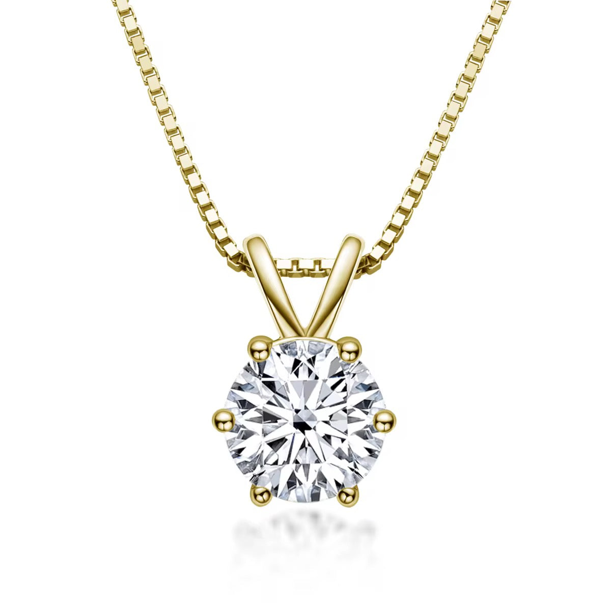 1 Carat Moissanite Pendant