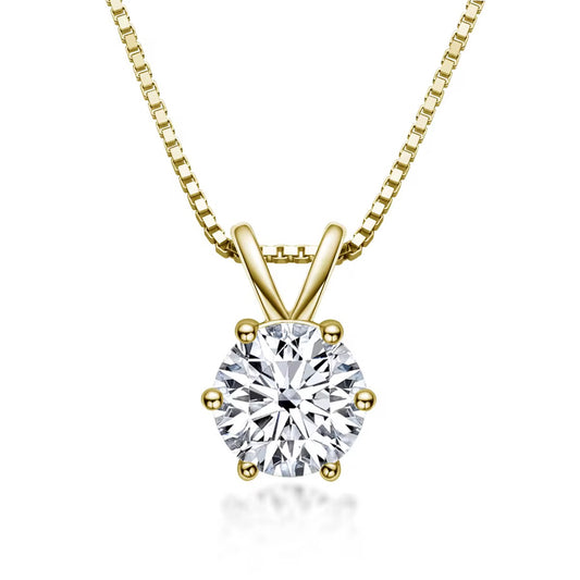1 Carat Moissanite Pendant