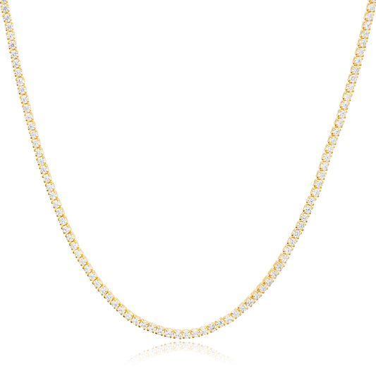 3mm Moissanite Tennis Necklace