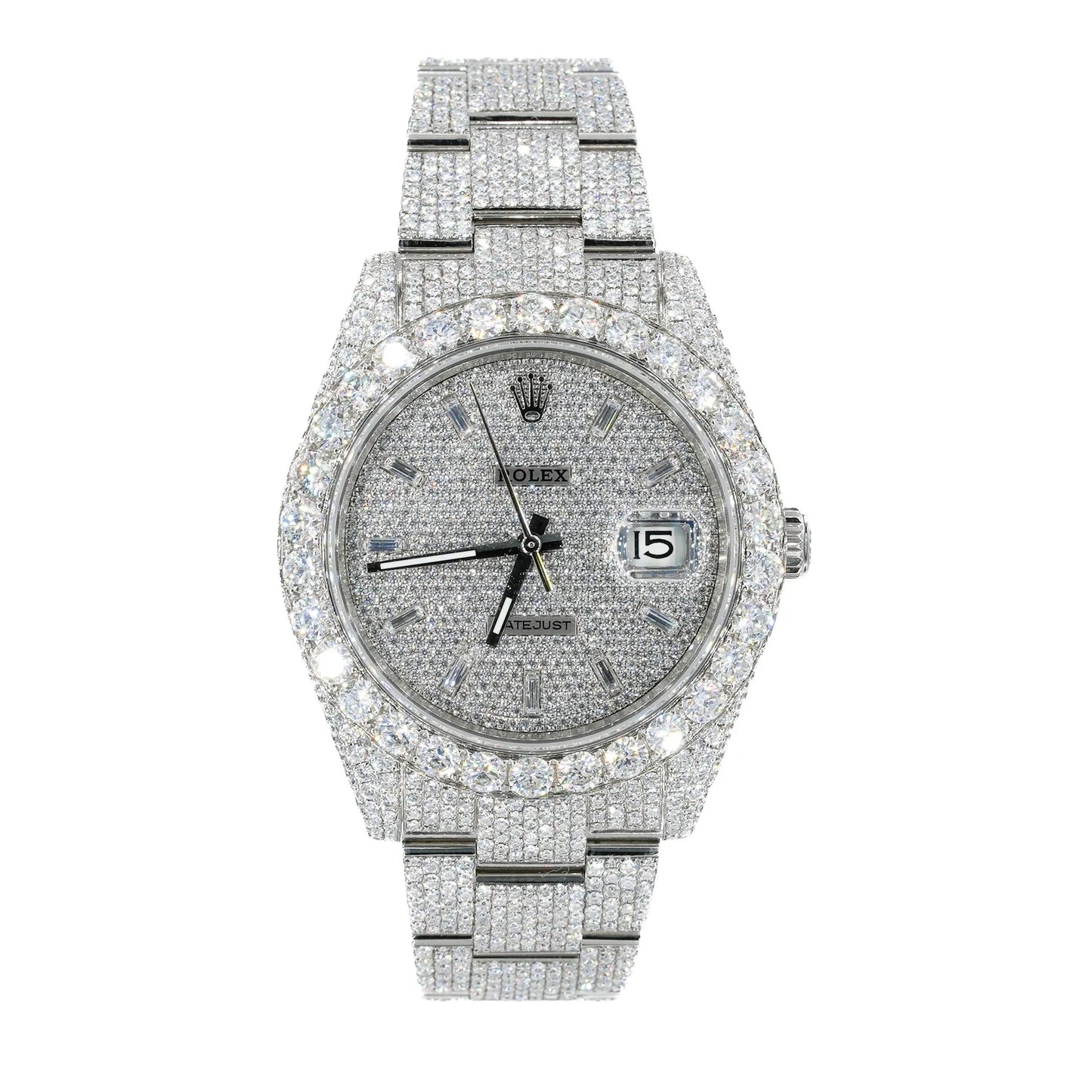 Moissanite Rolex DateJust Bust Down - 41mm R/